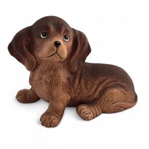 Vintage 1980s Homco Dachshund Puppy Dog Porcelain Figurine 1467